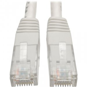 Tripp N200-020-WH Cat6 Cat5e Gigabit Molded Patch Cable Rj45 Mm 550mhz