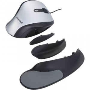 Goldtouch KOV-N200SCL Ergonomic Newtral Large Mouse   Wired Silver Bla