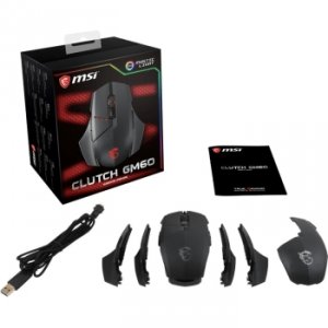 Msi CLUTCH GM60 Mouse Clutch Gm60 Gaming Mouse Pmw 3330 Wired Mode Wit