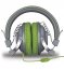 Isound DG-DGHM-5517 Hm-260 Headphones Wmic Gray  Green