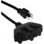 Qvs PP-ADPT3-10 10ft Three Angle Outlet