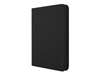 Ipio IPD-288-BLK Inc Hilson Zipper Folio - Flip Cover For Tablet - Nyl