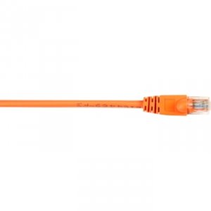 Black CAT5EPC-001-OR 1ft Cat5e Orange Molded Boot Stranded Patch Cable