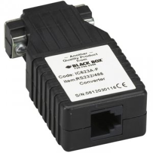 Black IC623A-F Async Rs-232 To Rs-485 Interface Convert