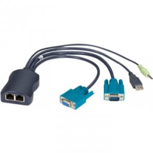 Black KV1406A Dual Vga Usb Audio Rj45 Server