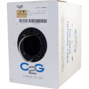 C2g 56001 500ft Cat5e Bulk Unshielded (utp) Network Cable With Solid C