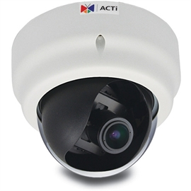 Acti D62A Camera  2mp Indoor Dome With Superior Low Light Sensitivity 