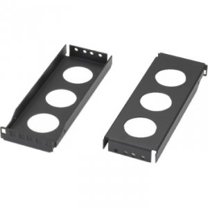 Black REB2-2U-6 Rail Extension Bracket 2u       6in Deep