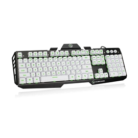 Iogear GKB704L-WT Hovr Aluminum Gaming Keyboard - Imperial White