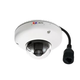 Acti E918 Camera  3mp Mini Dome Outdoor 13inch Cmos 1250tvl Fixed Foca