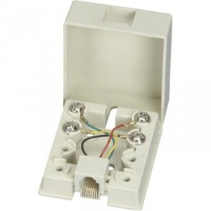 Black FM012 4 Wire Wallmount Block