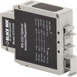 Black ICD103A Din Rail Repeaters With Opto-isolation,