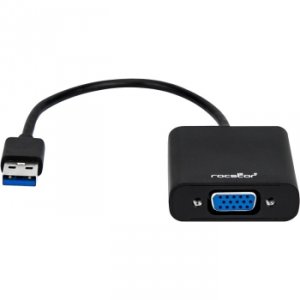 Rocstor Y10A178-B1 6in Slim Usb 3.0 To Vga Mf