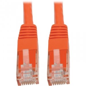 Tripp N200-020-OR Premium Cat55e6 Gigabit Molded Patch Cable, 24 Awg, 