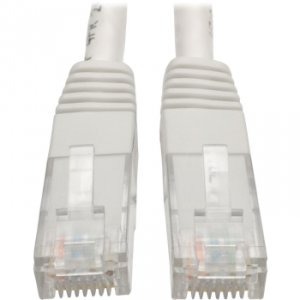 Tripp N200-100-WH 100 Ft Cat6 Gigabit Molded Patch Cable, White