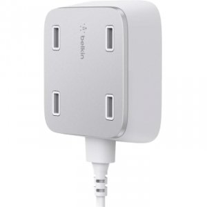 Belkin F8M990TTWHT Chg,ac,4-port,universal,5.4a,10 ,white