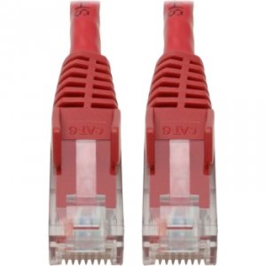 Tripp N201-06N-RD Cat6 Gbe Snagless Molded Patch Cable Utp Red Rj45 Mm