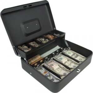 Royal RSCB-400 Tiered Tray Steel Cash Box