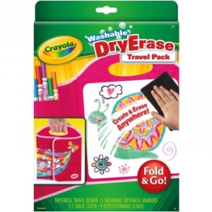 Crayola 98-8662 Dry Erase Travel Pack   Pink