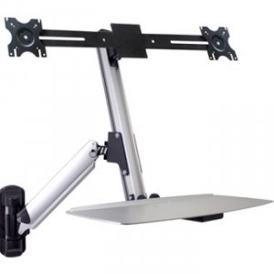 Doublesight DS-ERGO-200WM Ergonomic Sit-st Dual Monitor