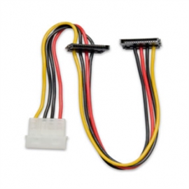 Syba SY-CAB40018 6in Molex 4-pin Male To 2x 15-pin Sata P