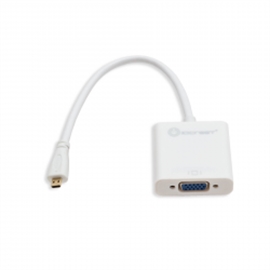 Syba SY-ADA31045 Micro Hdmi To Vga Cable Adapter, White C