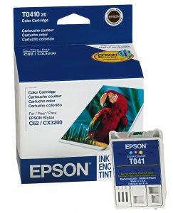 Original Epson T041020 Ink, , Cyan, Magenta, Yellow 300 Pg Yield