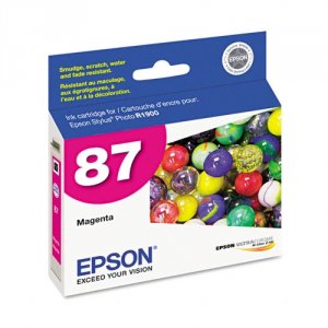 Original Epson EPST087320 Ink, T087320, Magenta, Gloss Optimizer