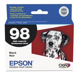 Original Epson EPST098120 Hi Yld Black Ink