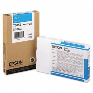 Epson T605200 Ink, , Cyan Ultrachrome K3, 110ml