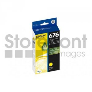 Original Epson EPST676XL420 Hi Yld Yellow Ink