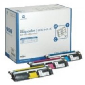 Original Konica 1710595-002 Toner Cartridge Value Kit - Yellow, Cyan, 