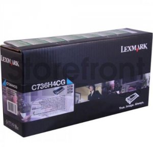 Original Lexmark C736H4CG Compatible  C736 Cyan High Yield Return Prog