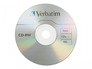 Verbatim 94325 Cd-rw, , 700mb, 2x-4x, Branded, 10pk Slim Case, Assorte