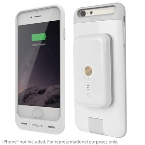 Stacked S16CB01-WHT Wireless Magnetic Charging Kit For Iphone 66s W2x 