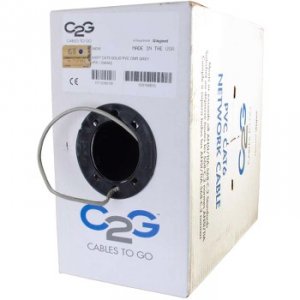 C2g 56016 500ft Cat6 Solid Pvc Gray