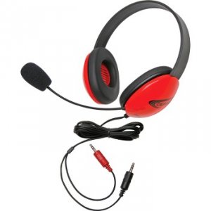 Califone 2800RD-AV Red Stereo Headphone