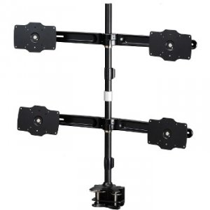 Amer AMR4C32 Quad Monitor Clamp Mount Supports Up To 4 Led Or Lcd Moni