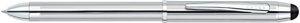 Cross AT00901 Tech3+ Lustrous Chrome Multi-function Pen (black  Red Pe