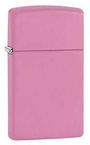 Zippo 1638 Pink Matte Slim Windproof Lighter