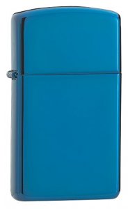 Zippo 20494 High Polish Blue Slim Windproof Lighter