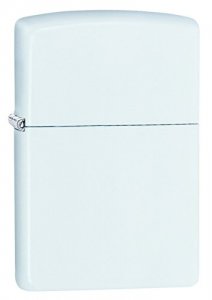 Zippo 214 White Matte Windproof Lighter - Classic  Reliable