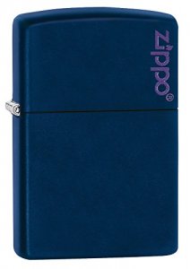 Zippo 239ZL Navy Matte Lighter With Iconic Logo Design