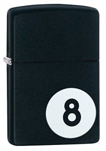 Zippo 28432 Windproof Lighter Billiards 8-ball Black Matte