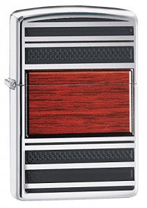 Zippo 28676 Premium Wood And Chrome Pipe Lighter