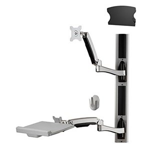 Amer AMR1AWSV3 Amer Vertical Track Wall Mount System With 2 Dual Segme