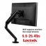 Loctek MA9 Single Monitor Arm, Black