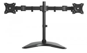 Kantek MA225 Double Monitor Arm With Desktop Base And Articulating Joi