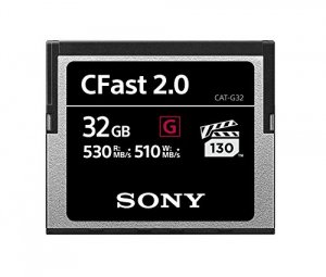 Sony CAT-G32 Memory Card, Cfast G Series, Cat-g32 32gb, 525mbs