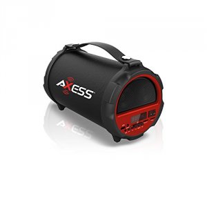 Axess SPBT1037RD Bluetooth In-outdoor 2.1 Hi-fi Cylinder Loud Speaker 